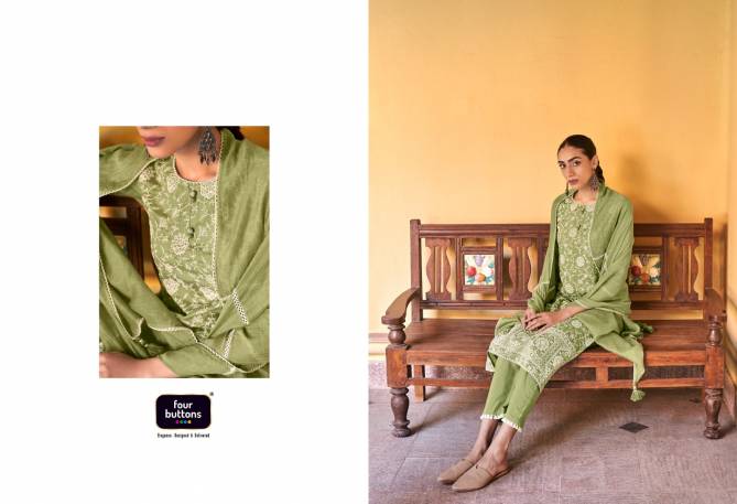Four Buttons Pearl 8 Wholesale Printed Readymade Salwar Suits 